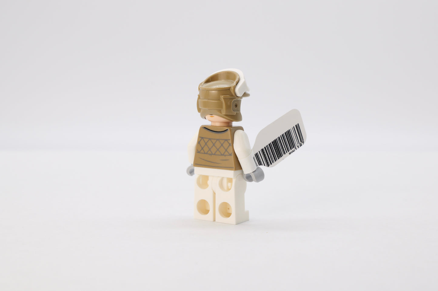 sw1187: Hoth Rebel Trooper Dark Tan Uniform and Helmet, White Legs - Bricks and Minifigs Sioux Falls