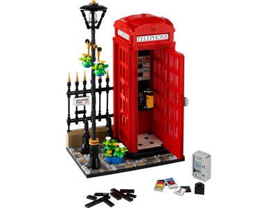 Red London Telephone Box - Bricks and Minifigs Sioux Falls