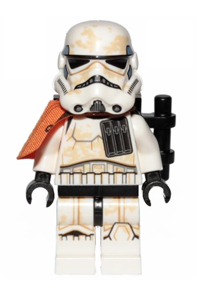 sw0961: Sandtrooper Squad Leader (Captain) - Orange Pauldron, Ammo Pouch, Dirt Stains, Survival Backpack