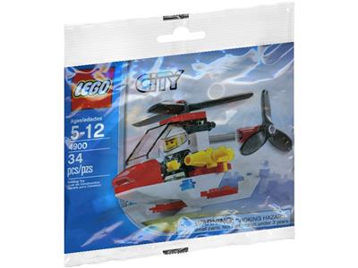 Fire Helicopter Polybag - Bricks and Minifigs Sioux Falls