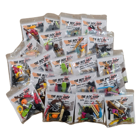 MOC Shop Minifig Accessories MEGA pack of 100 - Bricks and Minifigs Sioux Falls