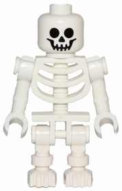 gen047: Skeleton - Standard Skull, Bent Arms Vertical Grip - Bricks and Minifigs Sioux Falls