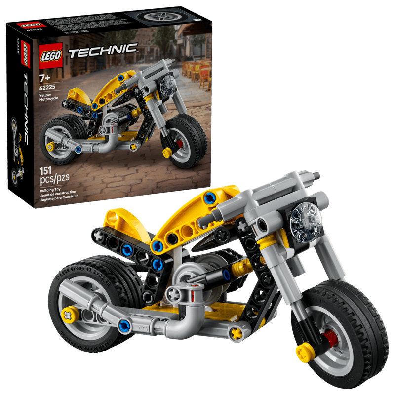 Yellow Motorcycle - Bricks and Minifigs Sioux Falls