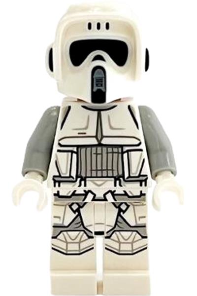 sw1182: Imperial Scout Trooper, Hoth - Female, Dual Molded Helmet, Nougat Head, Smirk