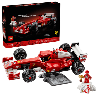 Ferrari F2004 & Michael Schumacher - Bricks and Minifigs Sioux Falls
