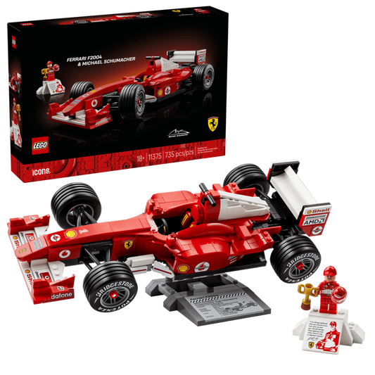 Ferrari F2004 & Michael Schumacher - Bricks and Minifigs Sioux Falls
