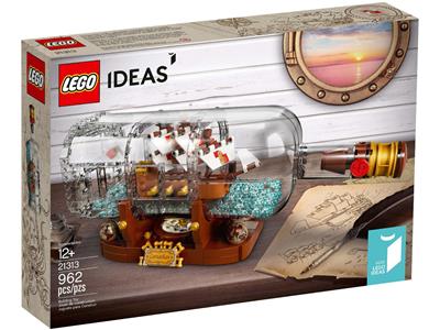 Ship in Bottle - Bricks and Minifigs Sioux Falls