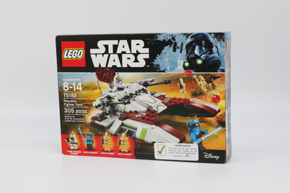 75182: Lego Star Wars Republic Fighter Tank Bricks and Minifigs