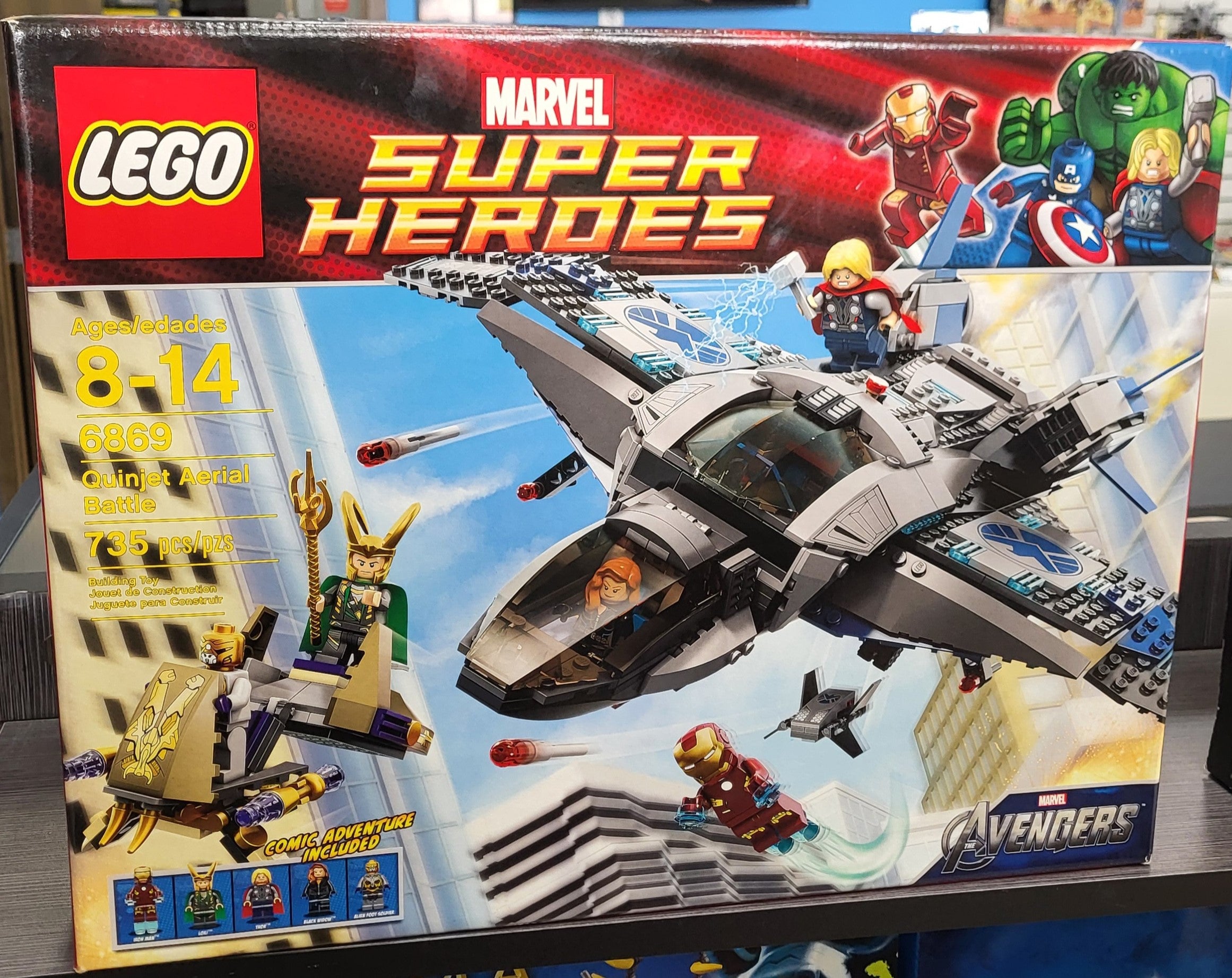 LEGO® Marvel™ Quinjet Aerial Battle (6869) – Bricks and Minifigs Sioux ...