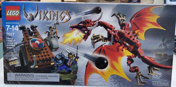 LEGO® Vikings Viking Catapult versus the Nidhogg Dragon (7017