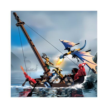 LEGO® Vikings Viking Boat vs. the Wyvern Dragon (7016)