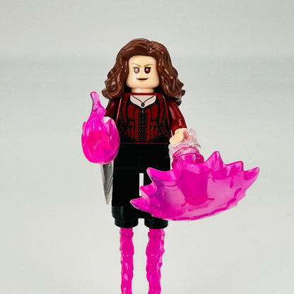 sh732x: The Scarlet Witch (Wanda Maximoff) - Plain Black Legs, Reddish Brown Hair (WITH POWER BASE AND POWER)