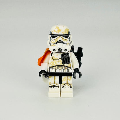 sw0961: Sandtrooper Squad Leader (Captain) - Orange Pauldron, Ammo Pouch, Dirt Stains, Survival Backpack