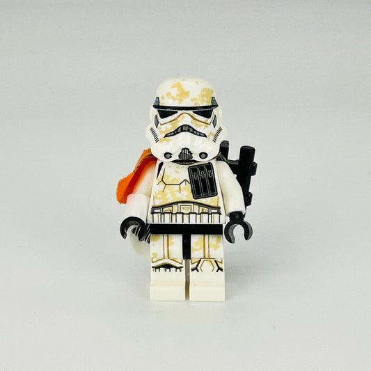 sw0961: Sandtrooper Squad Leader (Captain) - Orange Pauldron, Ammo Pouch, Dirt Stains, Survival Backpack