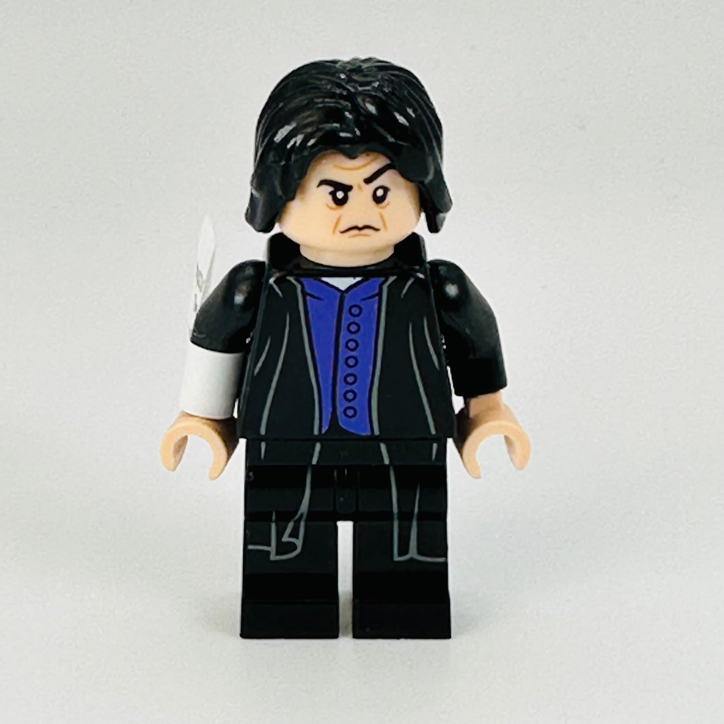 hp134: Professor Severus Snape - Dark Purple Shirt, Black Robes, Printed Legs